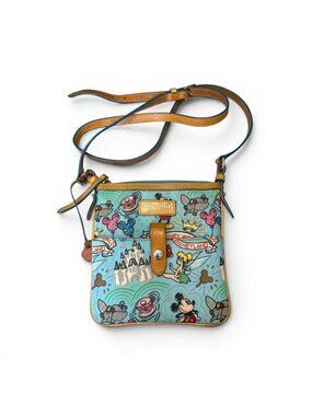 Dooney & Bourke Disney Sketch Crossbody Mickey Tinkerbell Bag